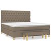 vidaXL &Kappa;&rho;&epsilon;&beta;ά&tau;&iota; Boxspring &mu;&epsilon; &Sigma;&tau;&rho;ώ&mu;&alpha; Taupe 160x200 &epsilon;&kappa;. &Upsilon;&phi;&alpha;&sigma;&mu;ά&tau;&iota;&nu;&omicron;