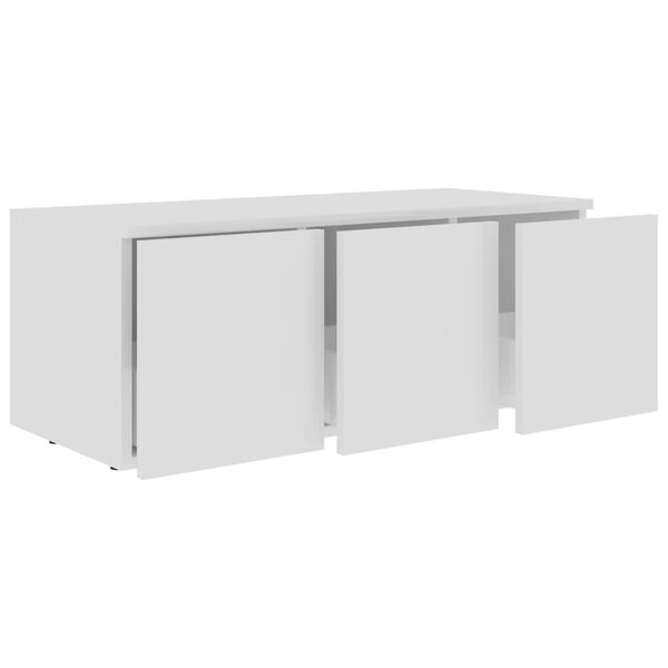 vidaXL Έπιπλο Τηλεόρασης Λευκό 80 x 34 x 30 εκ. από Επεξ. Ξύλο