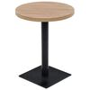 vidaXL &Tau;&rho;&alpha;&pi;έ&zeta;&iota; Bistro &Sigma;&tau;&rho;&omicron;&gamma;&gamma;&upsilon;&lambda;ό &Chi;&rho;ώ&mu;&alpha; &Delta;&rho;&upsilon;ό&sigmaf; 60 x 75 &epsilon;&kappa;. MDF / &Alpha;&tau;&sigma;ά&lambda;&iota;
