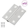 vidaXL Ά&xi;&omicron;&nu;&alpha;&sigmaf; 12 pcs &Alpha;&sigma;&eta;&mu;ί 50 x 38 x 1,3 &chi;&lambda;&sigma;&tau; &Alpha;&tau;&sigma;ά&lambda;&iota;