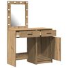 vidaXL Τραπέζι περιποίησης με συρτάρι 2 pcs Καφέ 50 x 41 x 135 εκ