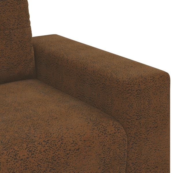 vidaXL Καναπές 2 pcs Καφέ 221 x 78 x 80 εκ Τεχνητό δέρμα