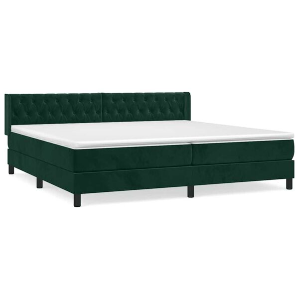 vidaXL &Kappa;&rho;&epsilon;&beta;ά&tau;&iota; Boxspring &mu;&epsilon; &Sigma;&tau;&rho;ώ&mu;&alpha; &Sigma;&kappa;&omicron;ύ&rho;&omicron; &Pi;&rho;ά&sigma;&iota;&nu;&omicron; 200x200&epsilon;&kappa;. &Beta;&epsilon;&lambda;&omicron;ύ&delta;&iota;&nu;&omicron;