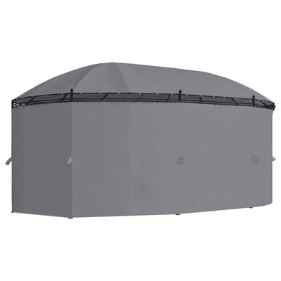 vidaXL Κιόσκι με Κουρτίνες Ανθρακί 520 x 349 x 255 εκ.