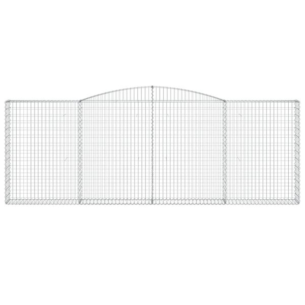vidaXL Συρματοκιβώτιο Τοξωτό 400x30x140/160εκ. από Γαλβανισμένο Χάλυβα
