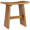vidaXL Σκαμπό από Μασίφ Ξύλο Teak