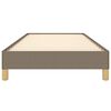 vidaXL Σκελετός Κρεβατιού Χωρίς Στρώμα Taupe 90x190 εκ. Υφασμάτινο