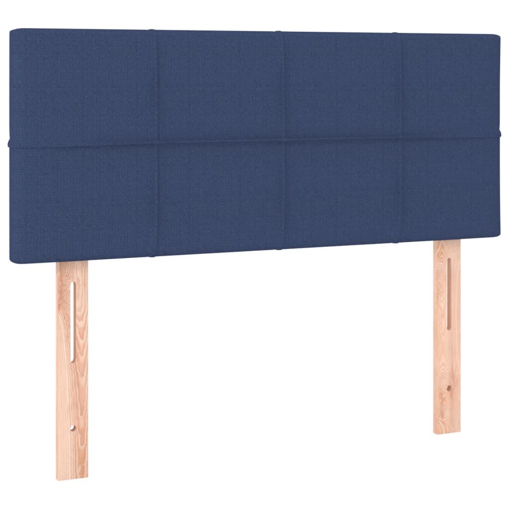 vidaXL Κεφαλάρι Κρεβατιού Μπλε 100x5x78/88 εκ. Υφασμάτινο