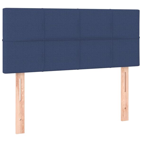 vidaXL Κεφαλάρι Κρεβατιού Μπλε 100x5x78/88 εκ. Υφασμάτινο
