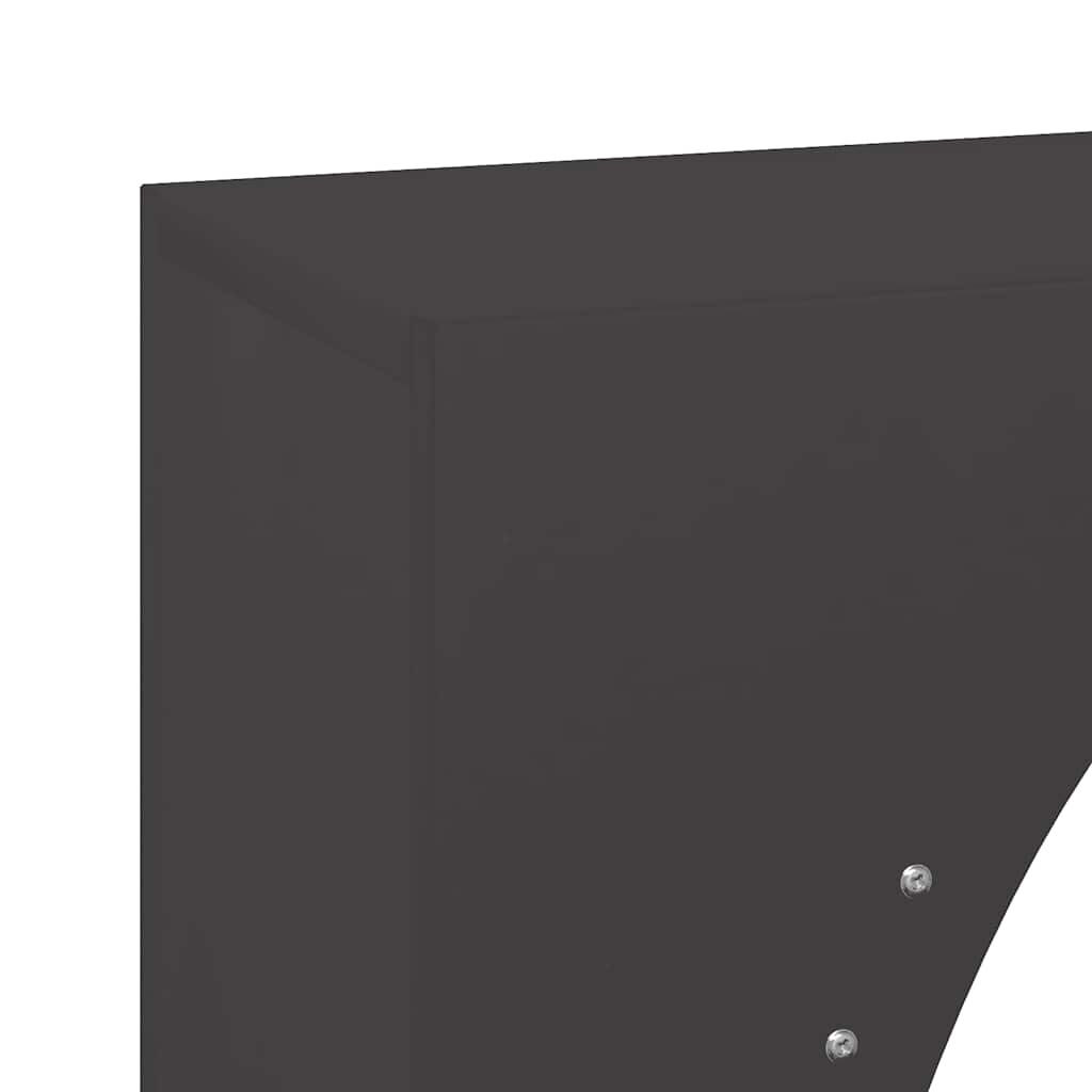 vidaXL Ράφι Καυσόξυλων Μαύρο 50x23x100 εκ. Χάλυβας ψυχρής έλασης