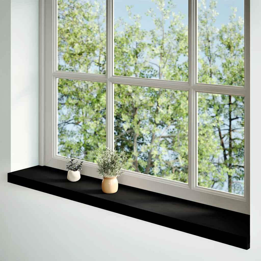 vidaXL Περβάζια παραθύρων 2 τεμ. Σκ. Καφέ 140x20x2εκ. Μασίφ Ξύλο Δρυός