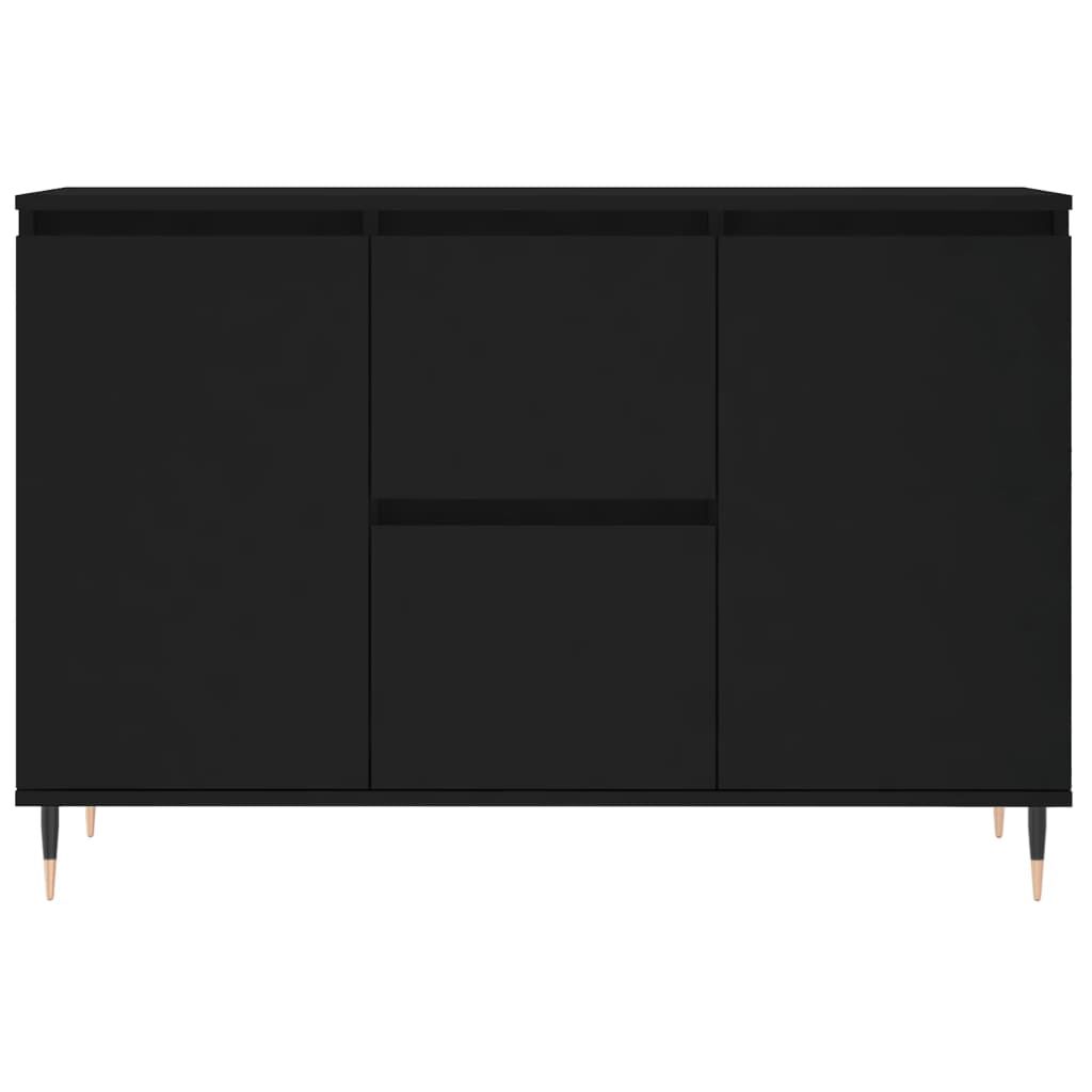 vidaXL Μπουφές Μαύρος 104 x 35 x 70 εκ. από Επεξεργασμένο Ξύλο