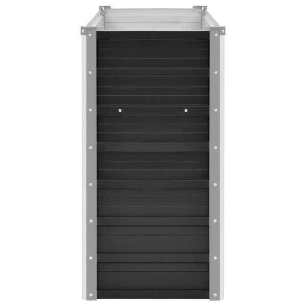 vidaXL Ζαρντινιέρα Υπερυψωμένη Ανθρακί 160x40x77 εκ. Γαλβαν. Χάλυβας