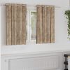 vidaXL Κουρτίνα με κουρτίνες 2 pcs Μπρονζέ 140 x 140 cm Βελούδο