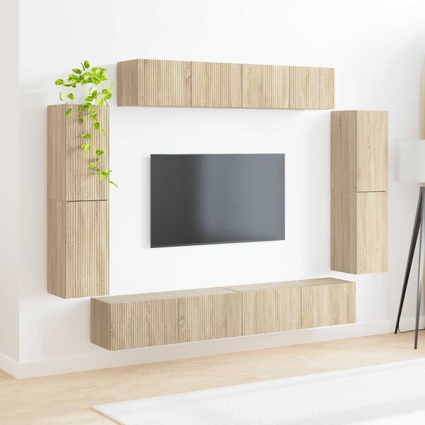 vidaXL &Nu;&tau;&omicron;&upsilon;&lambda;ά&pi;&iota; TV 8 pcs &Delta;&rho;ύ&sigmaf; Sonoma