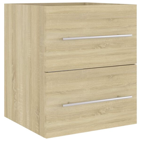 vidaXL Ντουλάπι Νιπτήρα Sonoma Δρυς 41 x 38,5 x 48 εκ. από Επεξ. Ξύλο