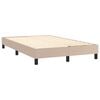 vidaXL Κρεβάτι Boxspring με Στρώμα Καπουτσίνο 120x200εκ.από Συνθ.Δέρμα