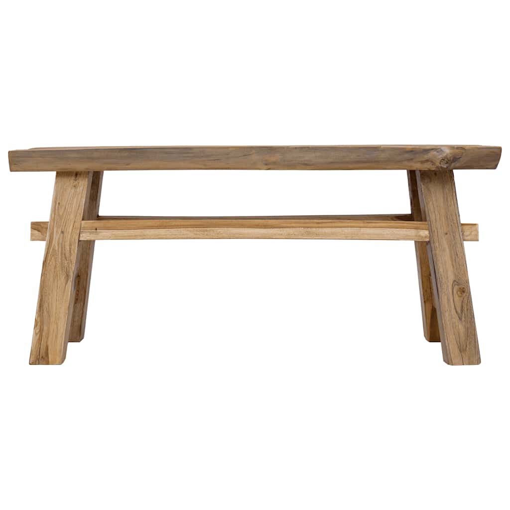 vidaXL Παγκάκι 100x28x43 εκ. από Μείγμα Ανακυκλωμένων Ξύλων/Μασίφ teak
