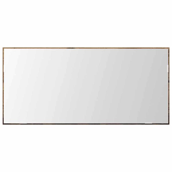 vidaXL Καθρέφτης με φώτα λωρίδας LED Επιτοίχιο Παλαιό ξύλο 80 x 37 εκ.