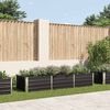 vidaXL Ζαρντινιέρα Υπερυψωμένη Ανθρακί 240x80x45 εκ. Γαλβαν. Χάλυβας