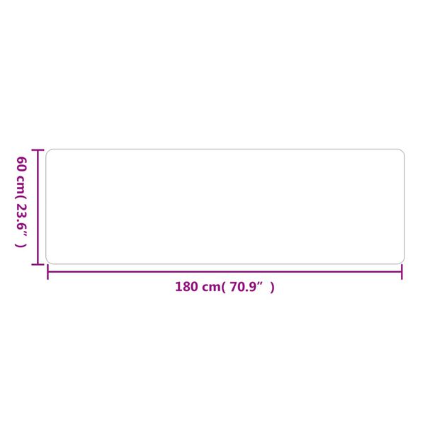 vidaXL Χαλί Διάδρομος Γκρι 60 x 180 εκ.
