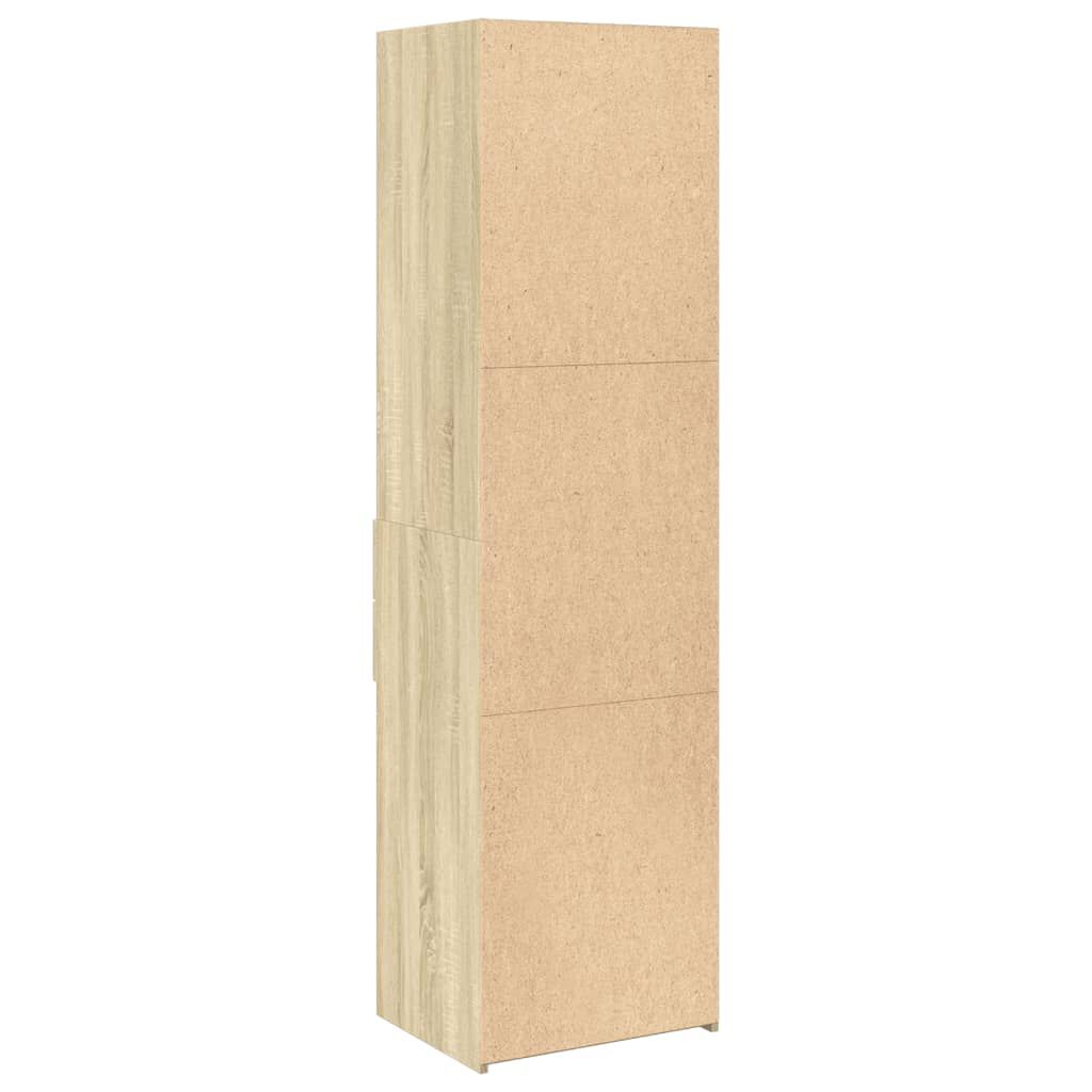 vidaXL Ντουλάπι Sonoma Δρυς 50x42,5x185 εκ. από Επεξεργασμένο Ξύλο