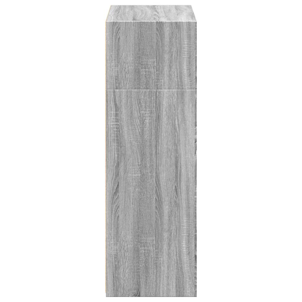 vidaXL Ντουλάπι Γκρι Sonoma 70x41x124 εκ. από Επεξεργασμένο Ξύλο