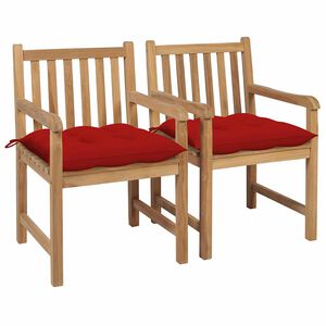 vidaXL &Kappa;&alpha;&rho;έ&kappa;&lambda;&epsilon;&sigmaf; &Kappa;ή&pi;&omicron;&upsilon; 2 &tau;&epsilon;&mu;. &alpha;&pi;ό &Mu;&alpha;&sigma;ί&phi; &Xi;ύ&lambda;&omicron; Teak &mu;&epsilon; &Kappa;ό&kappa;&kappa;&iota;&nu;&alpha; &Mu;&alpha;&xi;&iota;&lambda;ά&rho;&iota;&alpha;