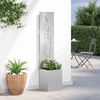 vidaXL Οθόνη Ιδιωτικότητας Κήπου Ασημί 32 x 140 εκ. Ανοξείδωτο ατσάλι
