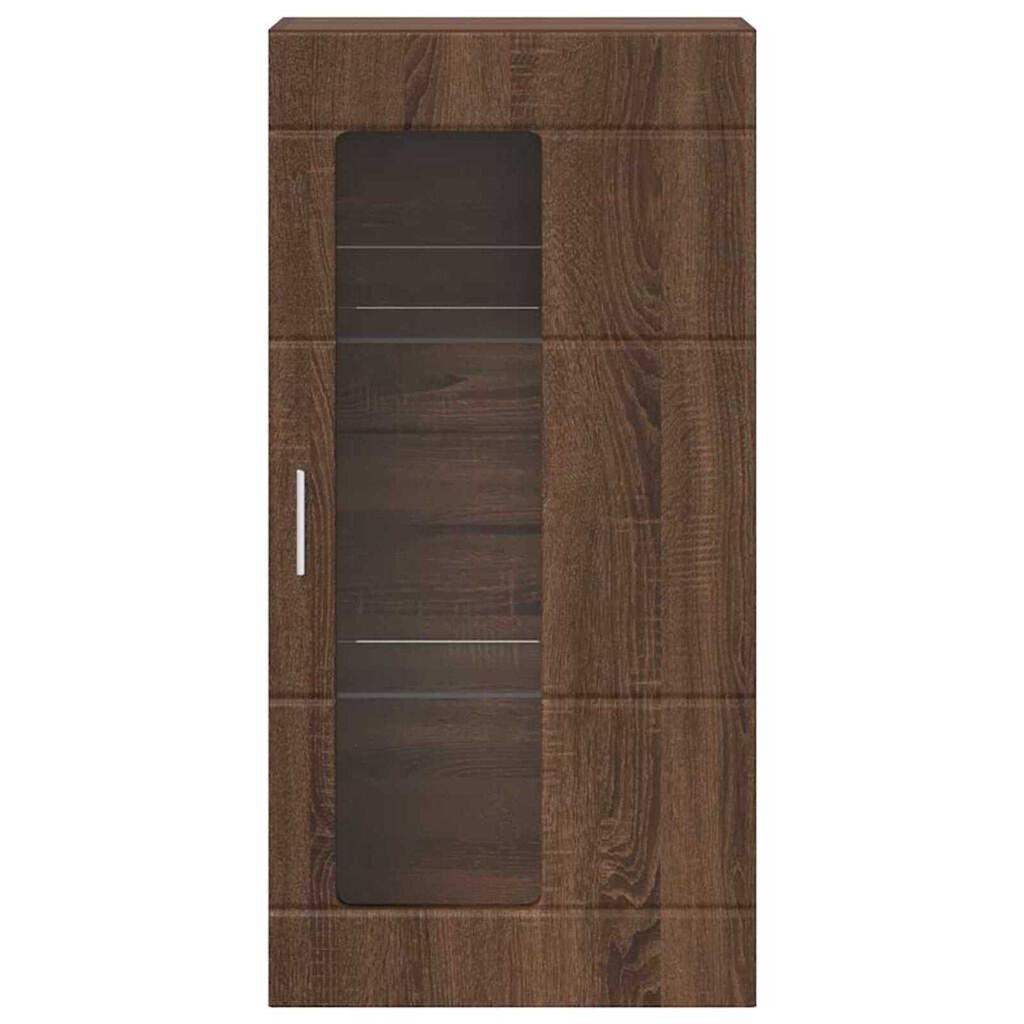 vidaXL Ντουλάπα τοίχου Καφέ δρυς 55 x 29 x 100 εκ Επεξεργασμένο ξύλο