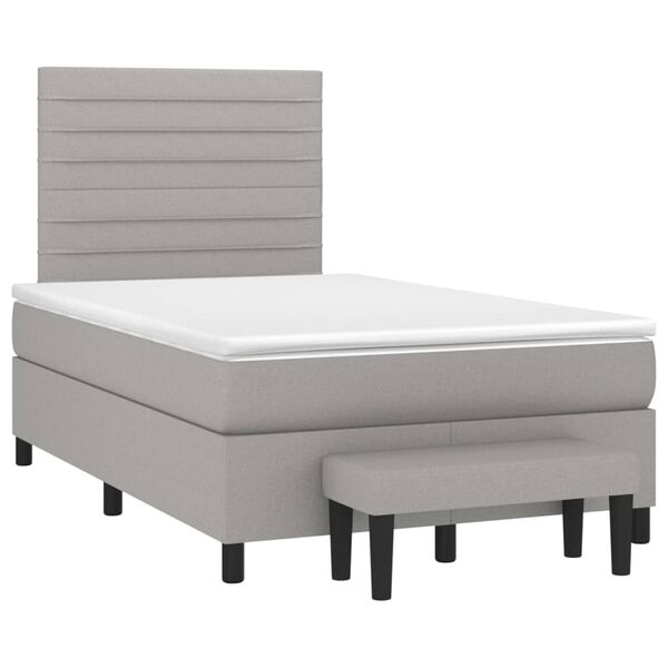vidaXL &Kappa;&rho;&epsilon;&beta;ά&tau;&iota; Boxspring &mu;&epsilon; &Sigma;&tau;&rho;ώ&mu;&alpha; &Alpha;&nu;&omicron;&iota;&chi;&tau;ό &Gamma;&kappa;&rho;&iota; 120x200 &epsilon;&kappa;. &Upsilon;&phi;&alpha;&sigma;&mu;ά&tau;&iota;&nu;&omicron;