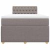 vidaXL &Kappa;&rho;&epsilon;&beta;ά&tau;&iota; Boxspring &mu;&epsilon; &Sigma;&tau;&rho;ώ&mu;&alpha; Taupe 120x190 &epsilon;&kappa;. &Upsilon;&phi;&alpha;&sigma;&mu;ά&tau;&iota;&nu;&omicron;