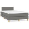 vidaXL &Kappa;&rho;&epsilon;&beta;ά&tau;&iota; Boxspring &mu;&epsilon; &Sigma;&tau;&rho;ώ&mu;&alpha; & LED &Sigma;&kappa;.&Gamma;&kappa;&rho;&iota; 120x190&epsilon;&kappa;. &Upsilon;&phi;&alpha;&sigma;&mu;ά&tau;&iota;&nu;&omicron;