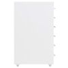 vidaXL Αρχειοθήκη Φορητή Λευκή 28 x 41 x 69 εκ. Μεταλλική