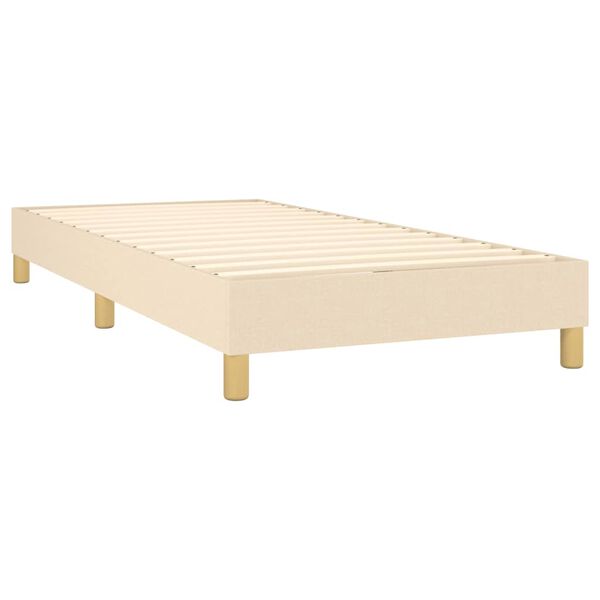 vidaXL &Kappa;&rho;&epsilon;&beta;ά&tau;&iota; Boxspring &mu;&epsilon; &Sigma;&tau;&rho;ώ&mu;&alpha; &Kappa;&rho;&epsilon;&mu; 100 x 200 &epsilon;&kappa;. &Upsilon;&phi;&alpha;&sigma;&mu;ά&tau;&iota;&nu;&omicron;