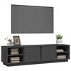 vidaXL Έπιπλο Τηλεόρασης Γκρι 156x40x40 εκ. από Μασίφ Ξύλο Πεύκου