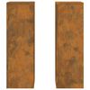 vidaXL &Beta;ά&sigma;&eta; &phi;&upsilon;&tau;ώ&nu; 2 pcs &Sigma;&kappa; rusty 24 x 24 x 75 &epsilon;&kappa;.