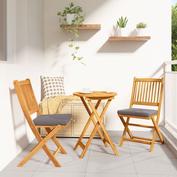 vidaXL Σετ 3 Τεμαχίων Μπιζτρό Κήπου - Σταθερό Ξύλο Ακακίας
