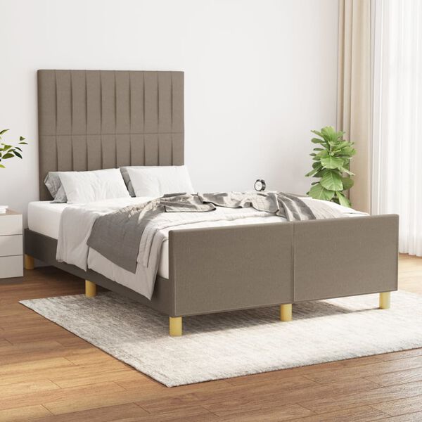 vidaXL &Sigma;&kappa;&epsilon;&lambda;&epsilon;&tau;ό&sigmaf; &Kappa;&rho;&epsilon;&beta;&alpha;&tau;&iota;&omicron;ύ &Chi;&omega;&rho;ί&sigmaf; &Sigma;&tau;&rho;ώ&mu;&alpha; Taupe 120x200 &epsilon;&kappa;. &Upsilon;&phi;&alpha;&sigma;&mu;ά&tau;&iota;&nu;&omicron;