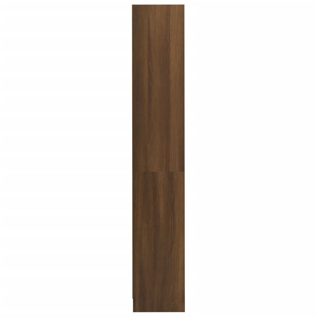 vidaXL Βιβλιοθήκη με 4 Ράφια Καφέ Δρυς 80x24x142 εκ. Επεξεργ. Ξύλο