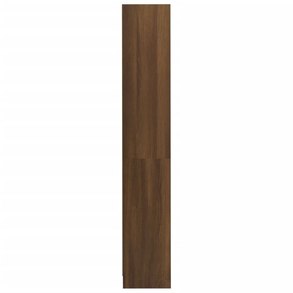 vidaXL Βιβλιοθήκη με 4 Ράφια Καφέ Δρυς 80x24x142 εκ. Επεξεργ. Ξύλο