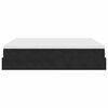 vidaXL Οθωμανικό κρεβάτι με στρώματα Μαύρο 200x200cm Velvet