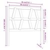 vidaXL Κεφαλάρι Κρεβατιού Μελί 96 x 4 x 100 εκ. από Μασίφ Ξύλο Πεύκου