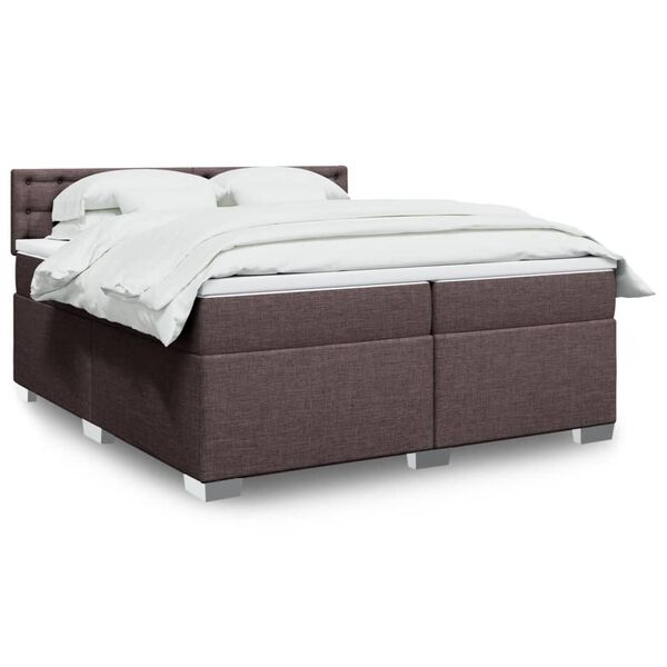 vidaXL &Kappa;&rho;&epsilon;&beta;ά&tau;&iota; Boxspring &mu;&epsilon; &Sigma;&tau;&rho;ώ&mu;&alpha; &Sigma;&kappa;&omicron;ύ&rho;&omicron; &Kappa;&alpha;&phi;έ 200x200 &epsilon;&kappa;. &Upsilon;&phi;&alpha;&sigma;&mu;ά&tau;&iota;&nu;&omicron;