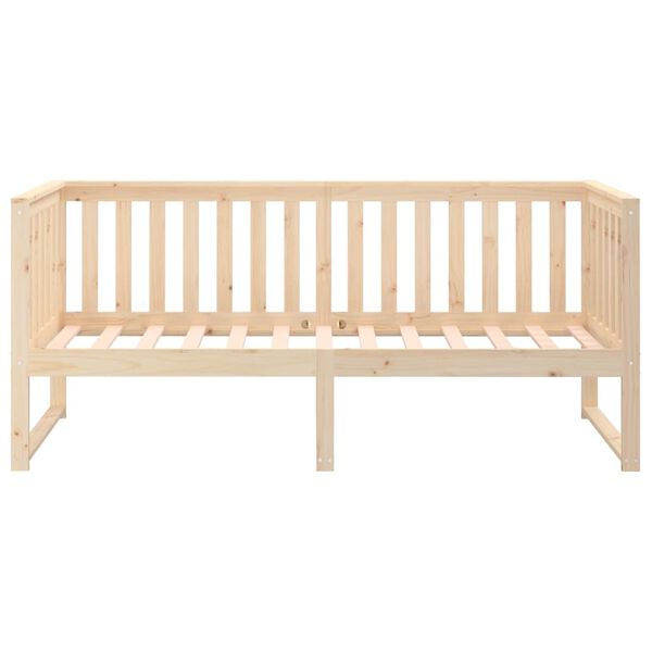 vidaXL Κρεβάτι ημέρας χωρίς στρώμα 75x190 cm Στερεό ξύλο πεύκο
