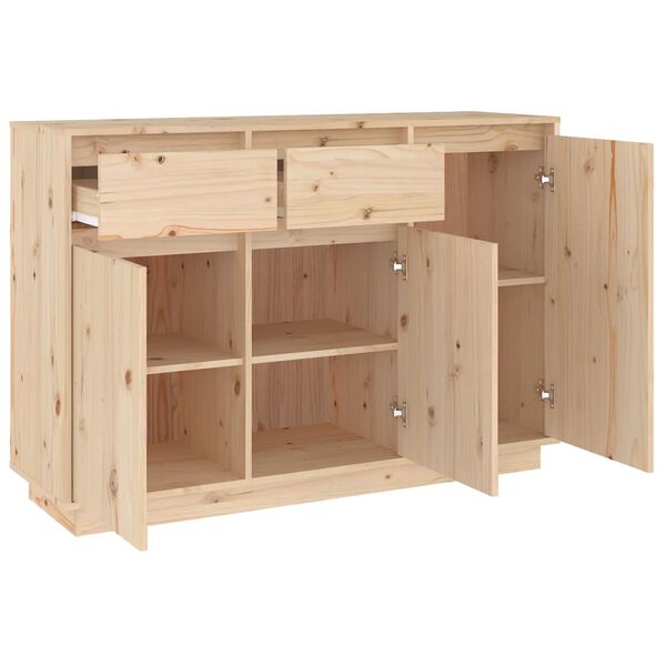 vidaXL Μπουφές 110 x 34 x 75 εκ. από Μασίφ Ξύλο Πεύκου