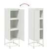 vidaXL Μπουφές Λευκός 36x39x123 εκ. από Ατσάλι
