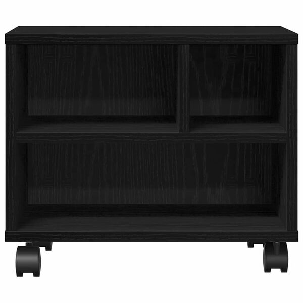 vidaXL Σταντ Εκτυπωτή Μαύρη Οξυά 41 x 32 x 33.5 εκ. Επεξεργασμένο ξύλο