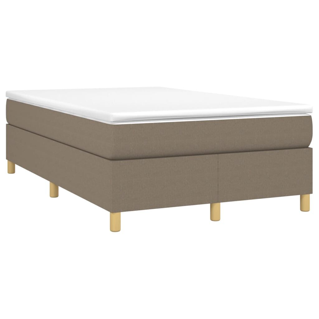 vidaXL Σκελετός Κρεβατιού Χωρίς Στρώμα Taupe 120x200 εκ. Υφασμάτινο