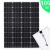 vidaXL Ηλιακά Πάνελ Μονοκρυσταλ. 2 τεμ. 100W Αλουμίνιο/Γυαλί Ασφαλείας